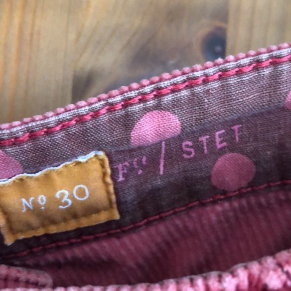 Anthropologie collection Pilcro. Pink Corduroy worn by design. 30 and worn. - Picture 7 of 7